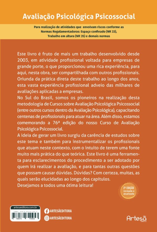 Avaliação Psicológica Psicossocial - 2ª Edição Revisada e Atualizada - Image 2